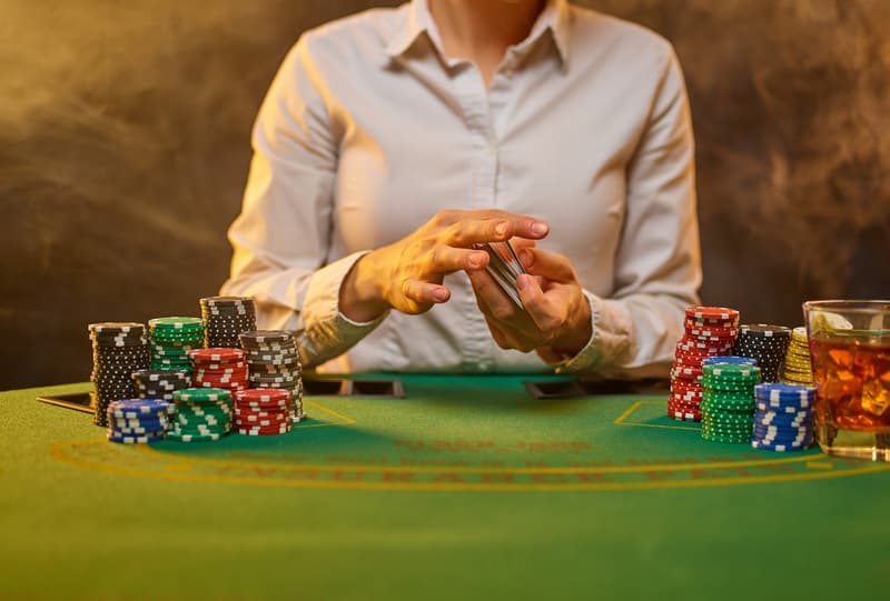 Entraînement croupier