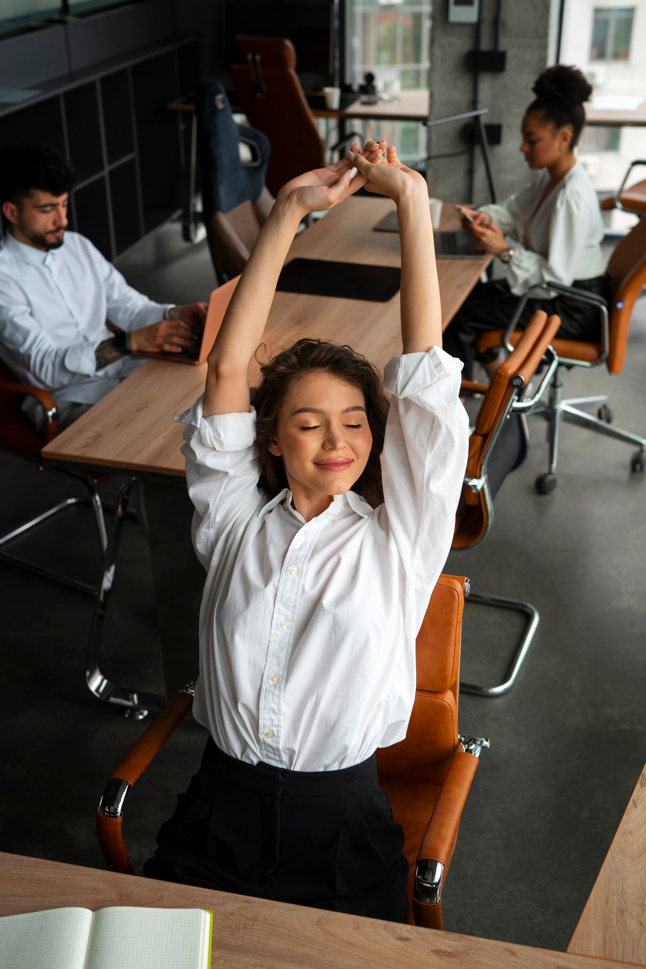 medium-shot-woman-stretching-work